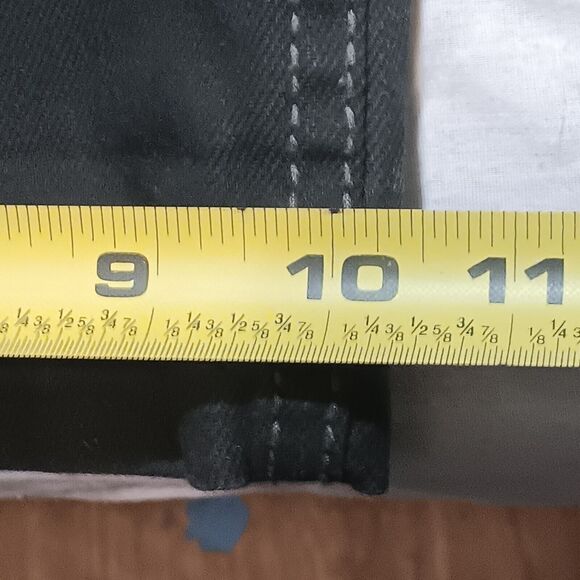 The FB Fubu Black Denim Cargo Jeans Embroidered Pockets Men's Size 42x30 - Picture 5 of 11